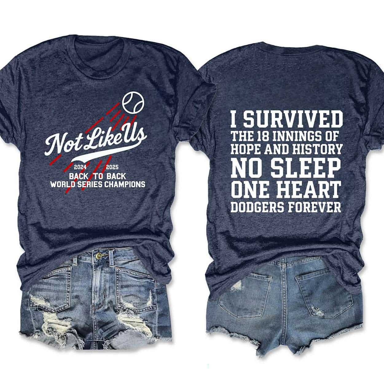 2025 Not Like Us Dodgers Back To Back World Series Champions Tee 2025 Not Like Us Dodgers Back To Back World Series Champions Tee
