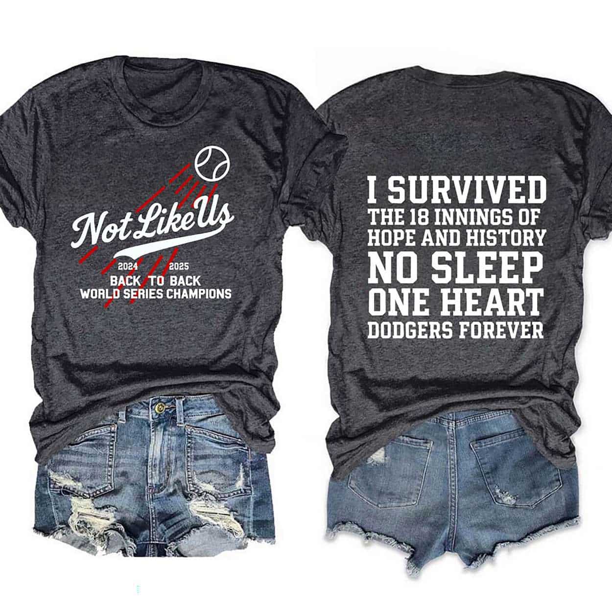 2025 Not Like Us Dodgers Back To Back World Series Champions Tee 2025 Not Like Us Dodgers Back To Back World Series Champions Tee