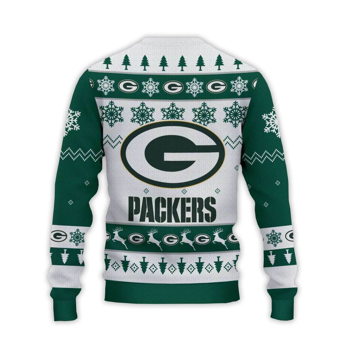2025 Packers Football Reindeer Christmas Ugly Sweater 2025 Packers Football Reindeer Christmas Ugly Sweater