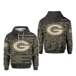 2025 Packers Salute to Service Camo Hoodie