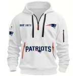 2025 Patriots EST 1971 Hoodie Half Zipper