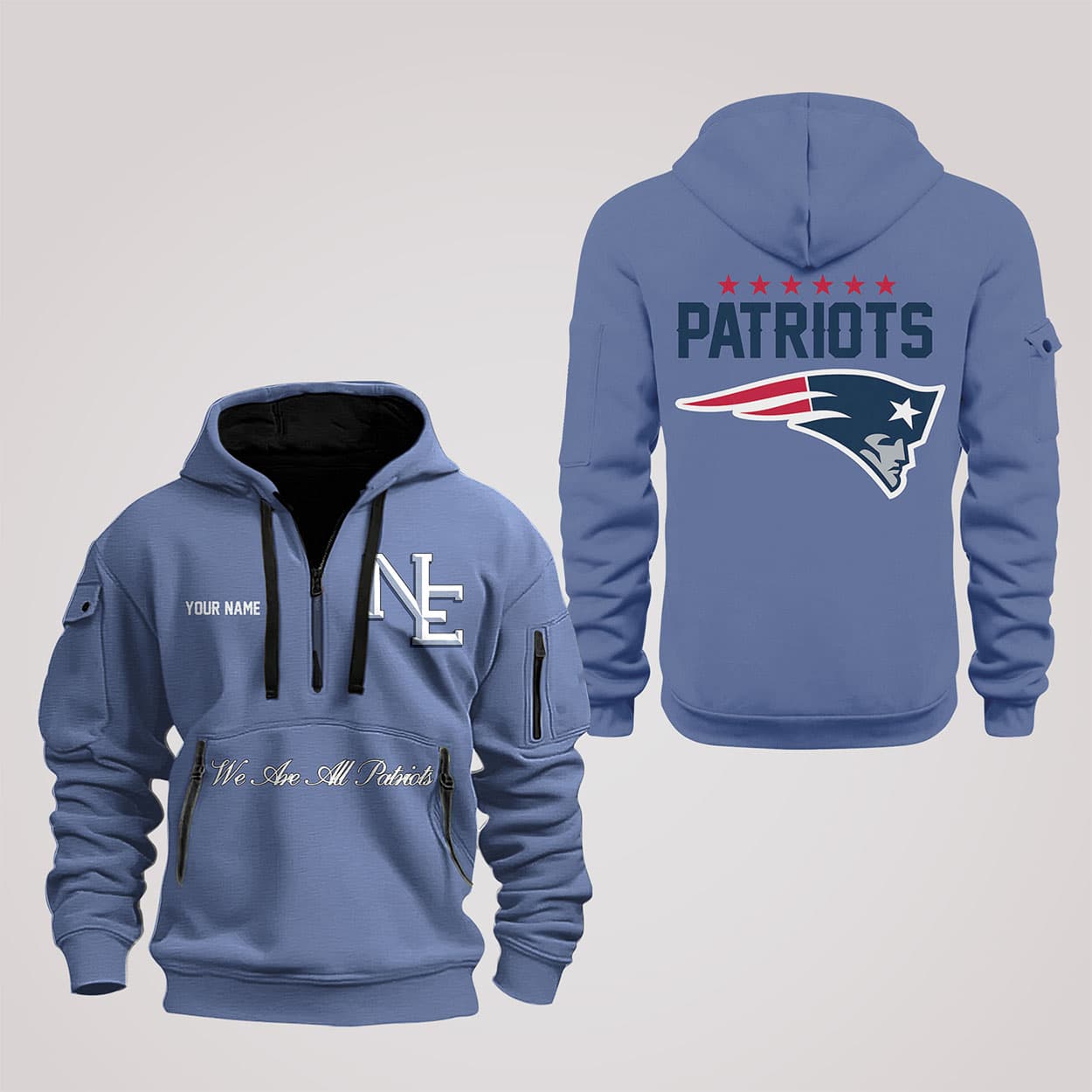 2025 Patriots Rivalries Nor Easter Quarter Zip Hoodie 2025 Patriots Rivalries Nor Easter Quarter Zip Hoodie