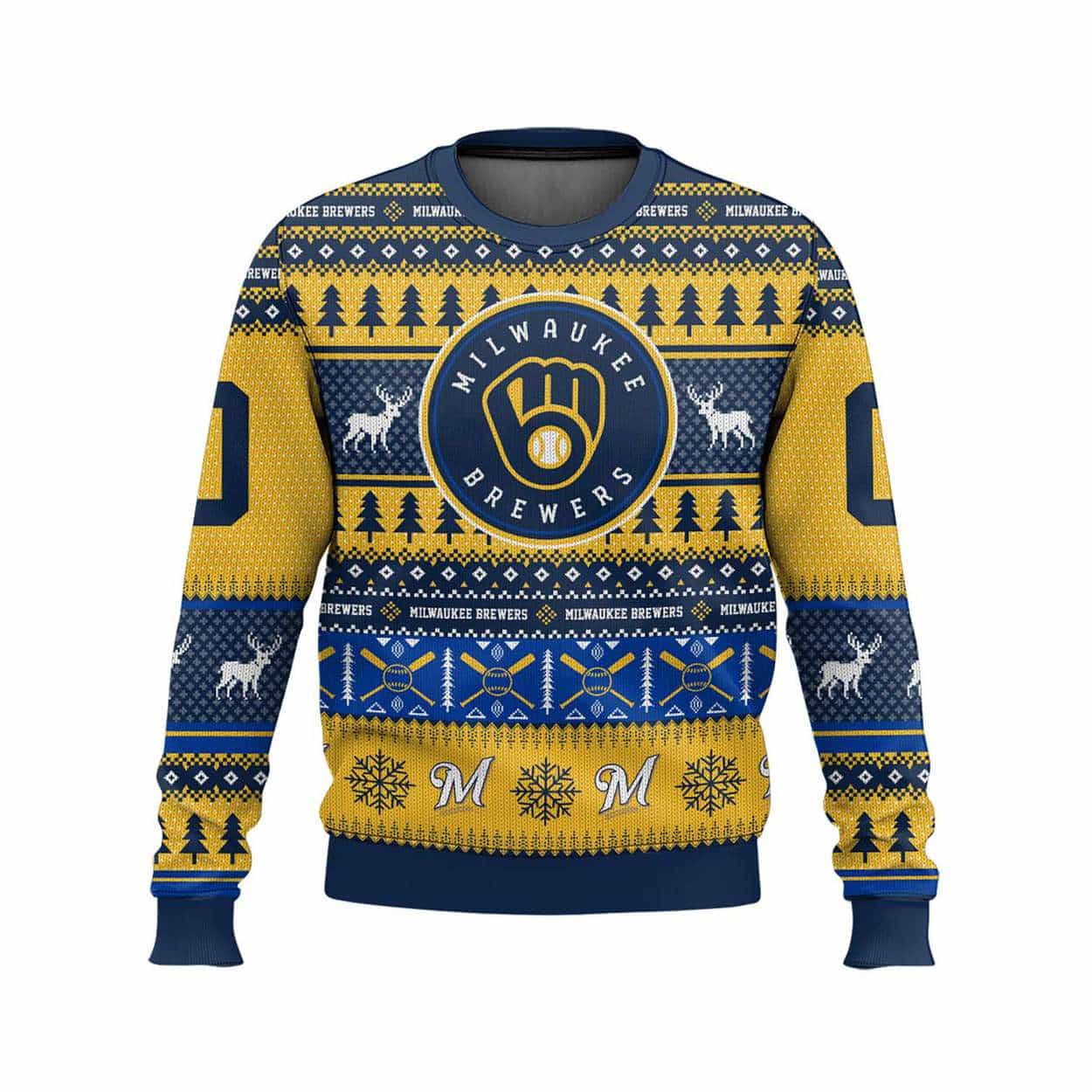 2025 Personalized Brewers Ugly Christmas Sweater 2025 Personalized Brewers Ugly Christmas Sweater
