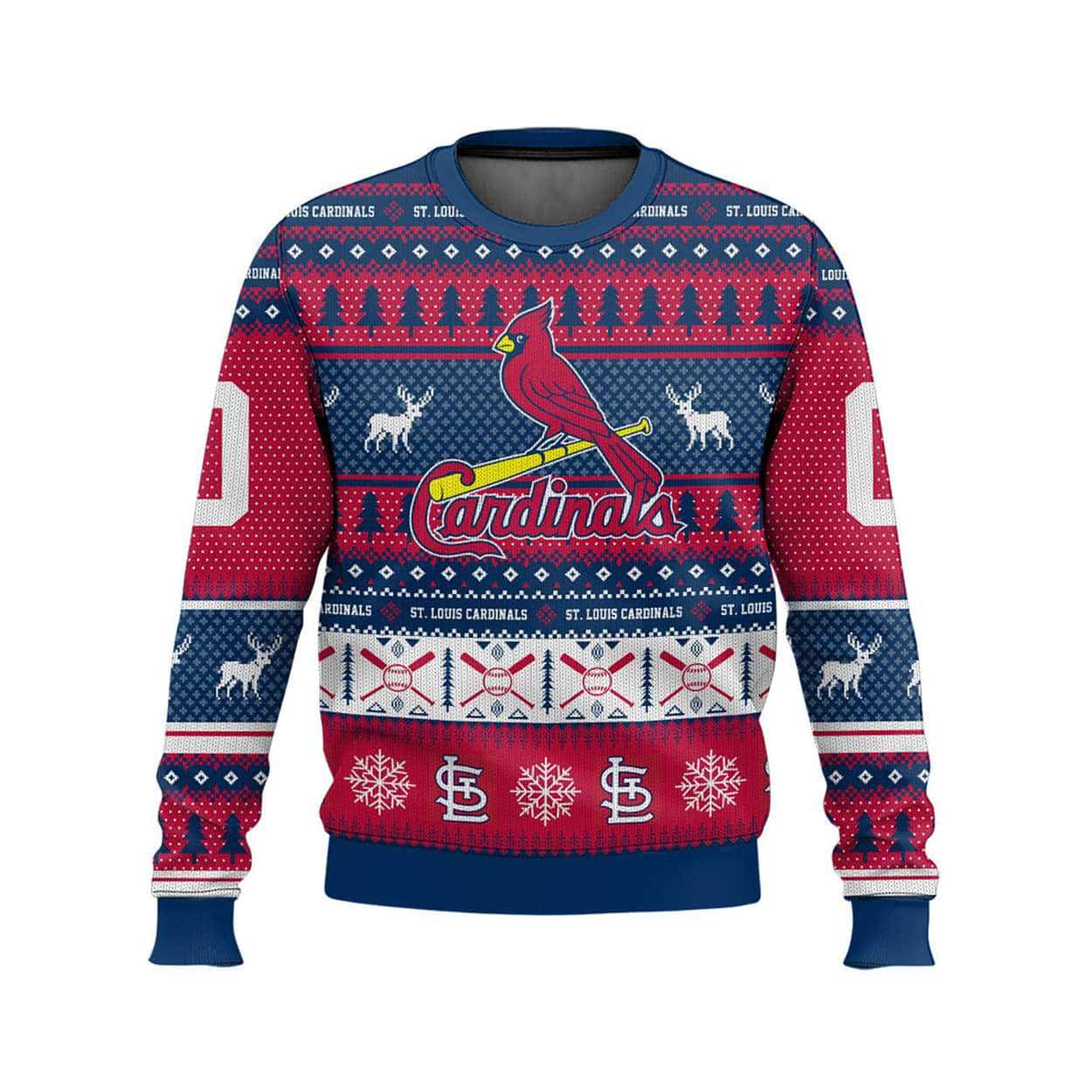 2025 Personalized Cardinals Ugly Christmas Sweater 2025 Personalized Cardinals Ugly Christmas Sweater