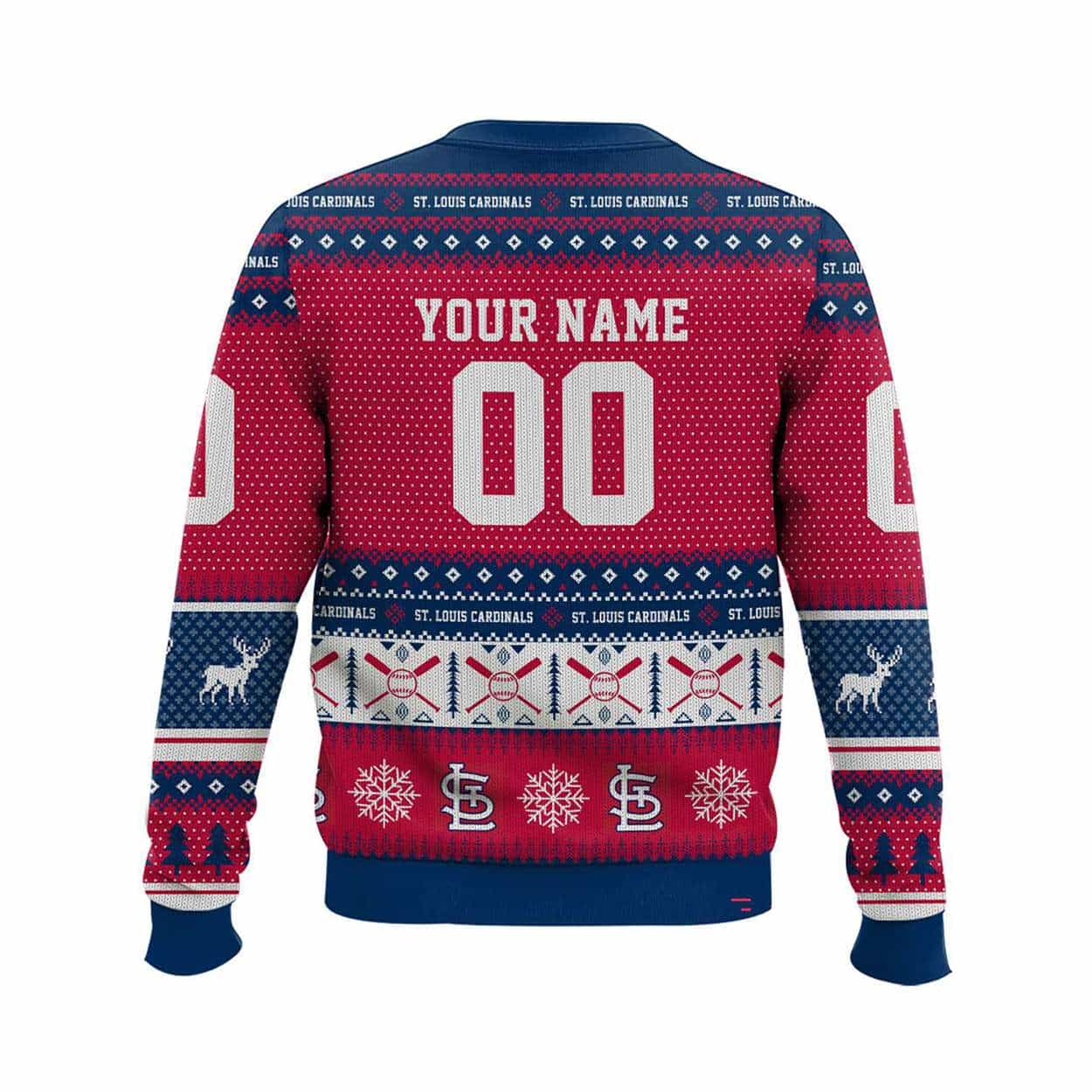 2025 Personalized Cardinals Ugly Christmas Sweater 2025 Personalized Cardinals Ugly Christmas Sweater