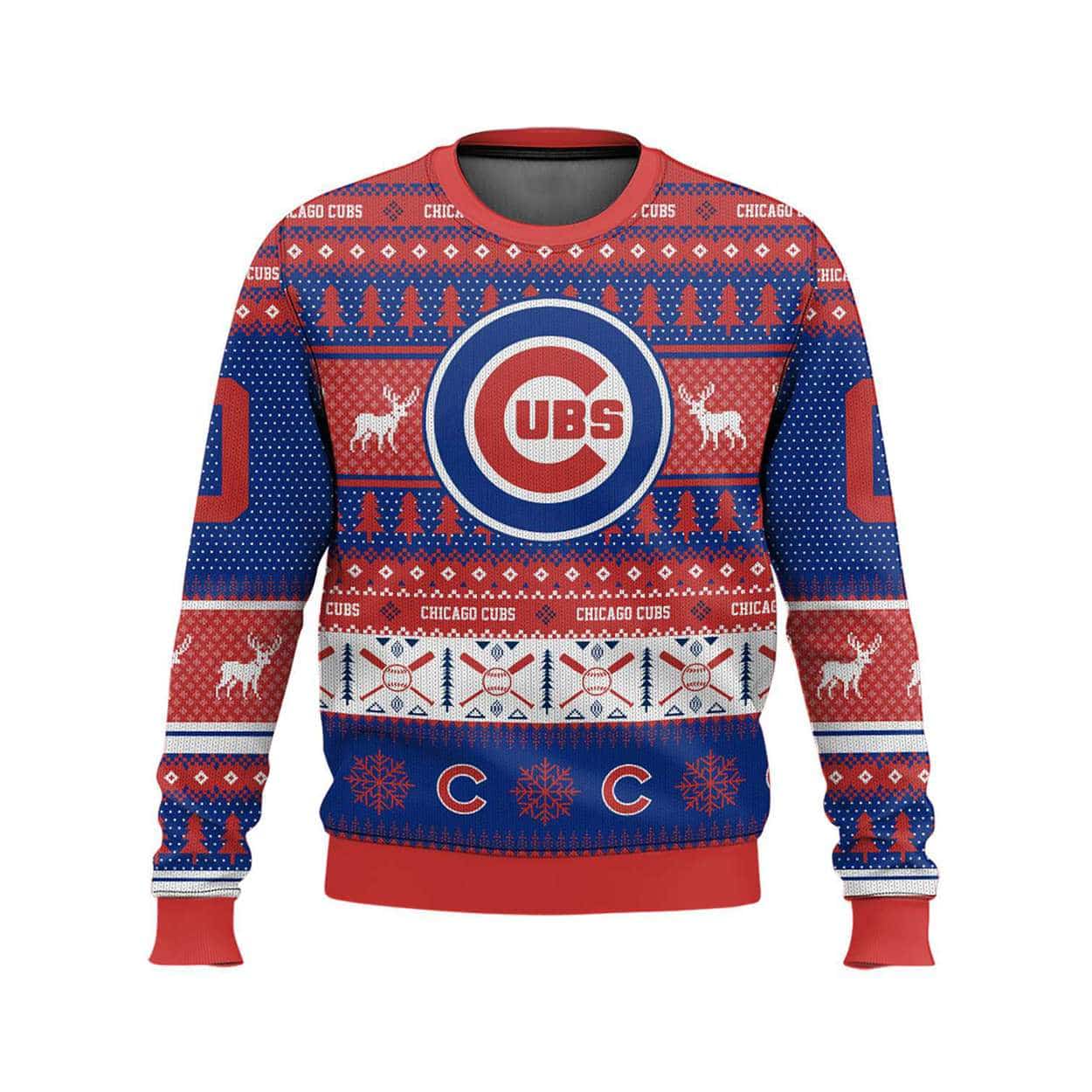 2025 Personalized Cubs Ugly Christmas Sweater 2025 Personalized Cubs Ugly Christmas Sweater