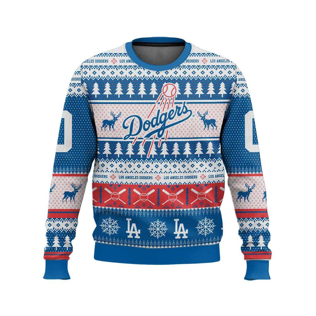 2025 Personalized Dodgers Ugly Christmas Sweater 2025 Personalized Dodgers Ugly Christmas Sweater