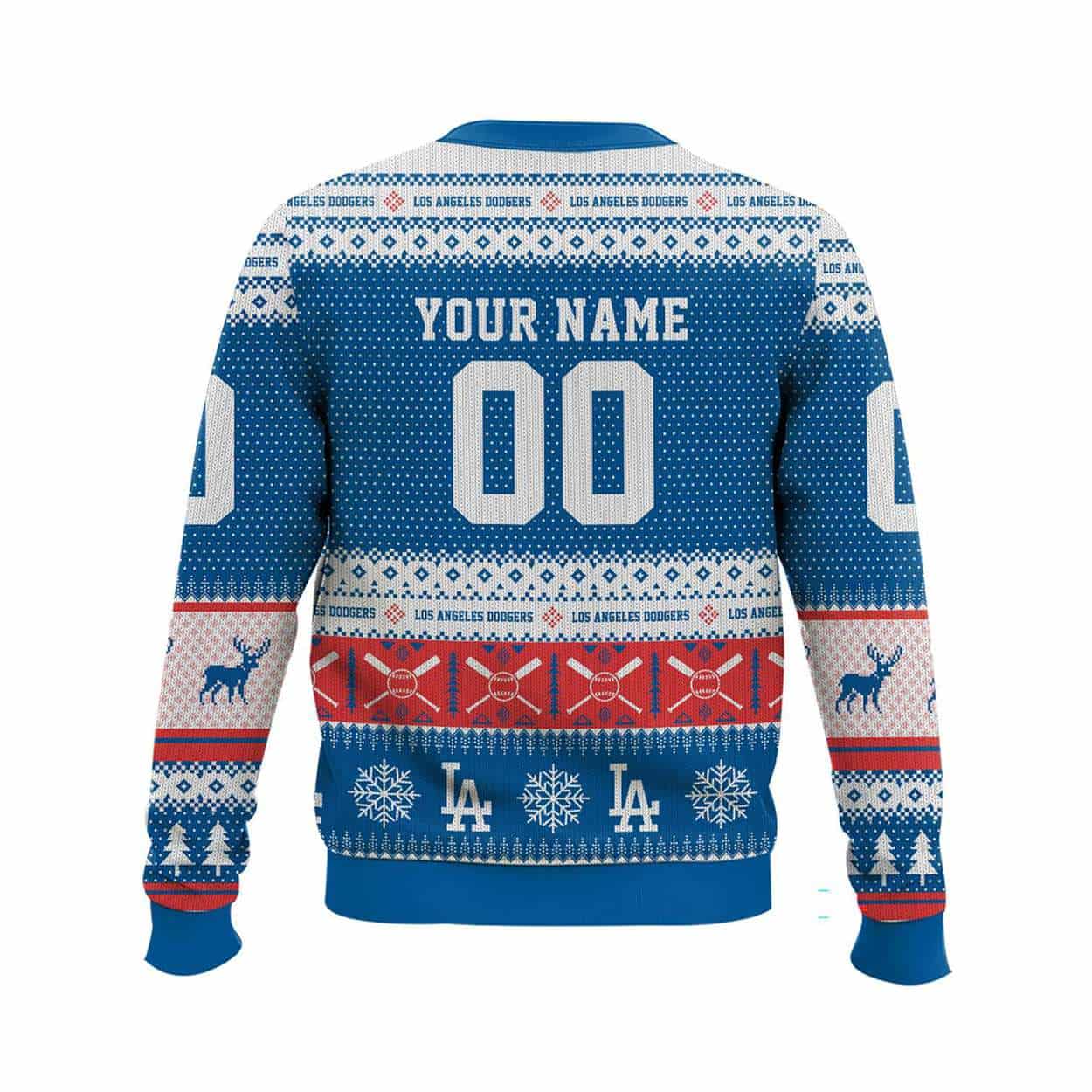 2025 Personalized Dodgers Ugly Christmas Sweater 2025 Personalized Dodgers Ugly Christmas Sweater