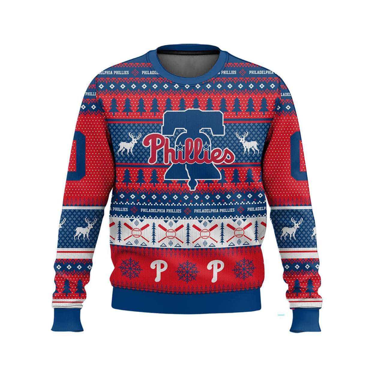 2025 Personalized Phillies Ugly Christmas Sweater 2025 Personalized Phillies Ugly Christmas Sweater