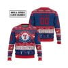 2025 Personalized Rangers Ugly Christmas Sweater