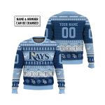 2025 Personalized Rays Ugly Christmas Sweater