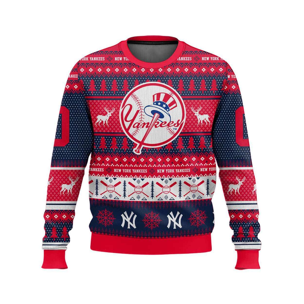 2025 Personalized Yankees Ugly Christmas Sweater 2025 Personalized Yankees Ugly Christmas Sweater