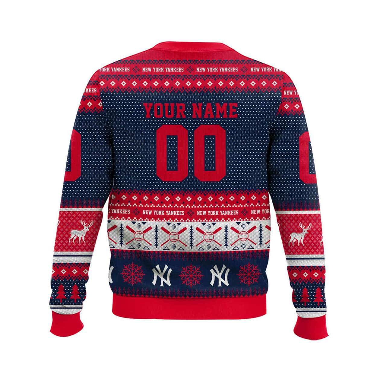 2025 Personalized Yankees Ugly Christmas Sweater 2025 Personalized Yankees Ugly Christmas Sweater