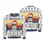 2025 Raccoon That's What I Do I Drink Bourbon Ugly Christmas Sweater