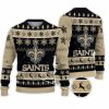 2025 Saints Football Reindeer Christmas Ugly Sweater