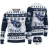 2025 Titans Football Reindeer Christmas Ugly Sweater