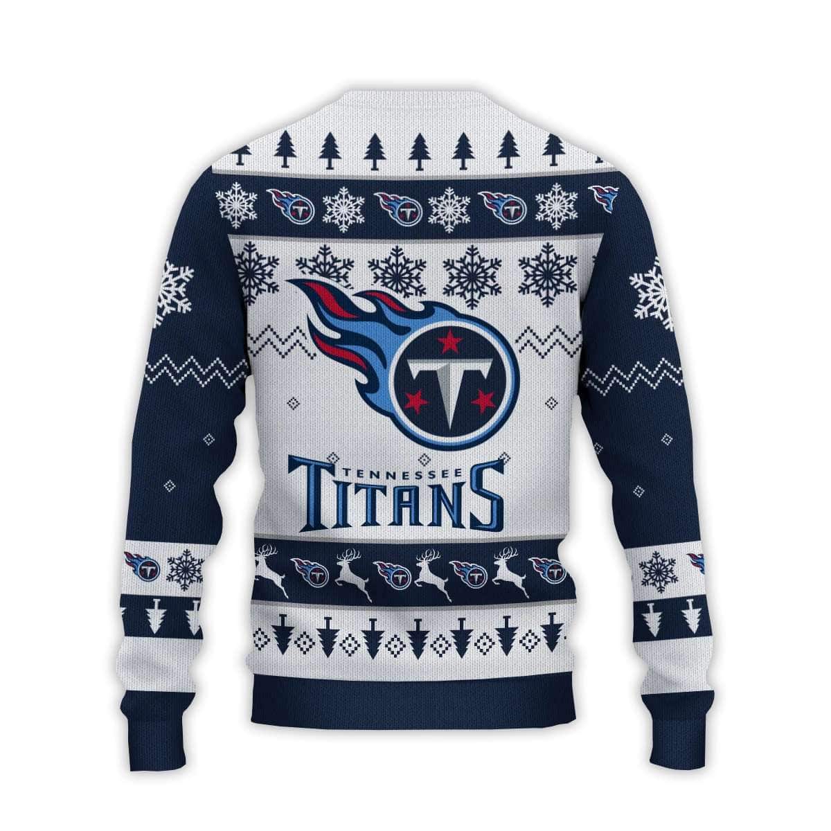 2025 Titans Football Reindeer Christmas Ugly Sweater 2025 Titans Football Reindeer Christmas Ugly Sweater