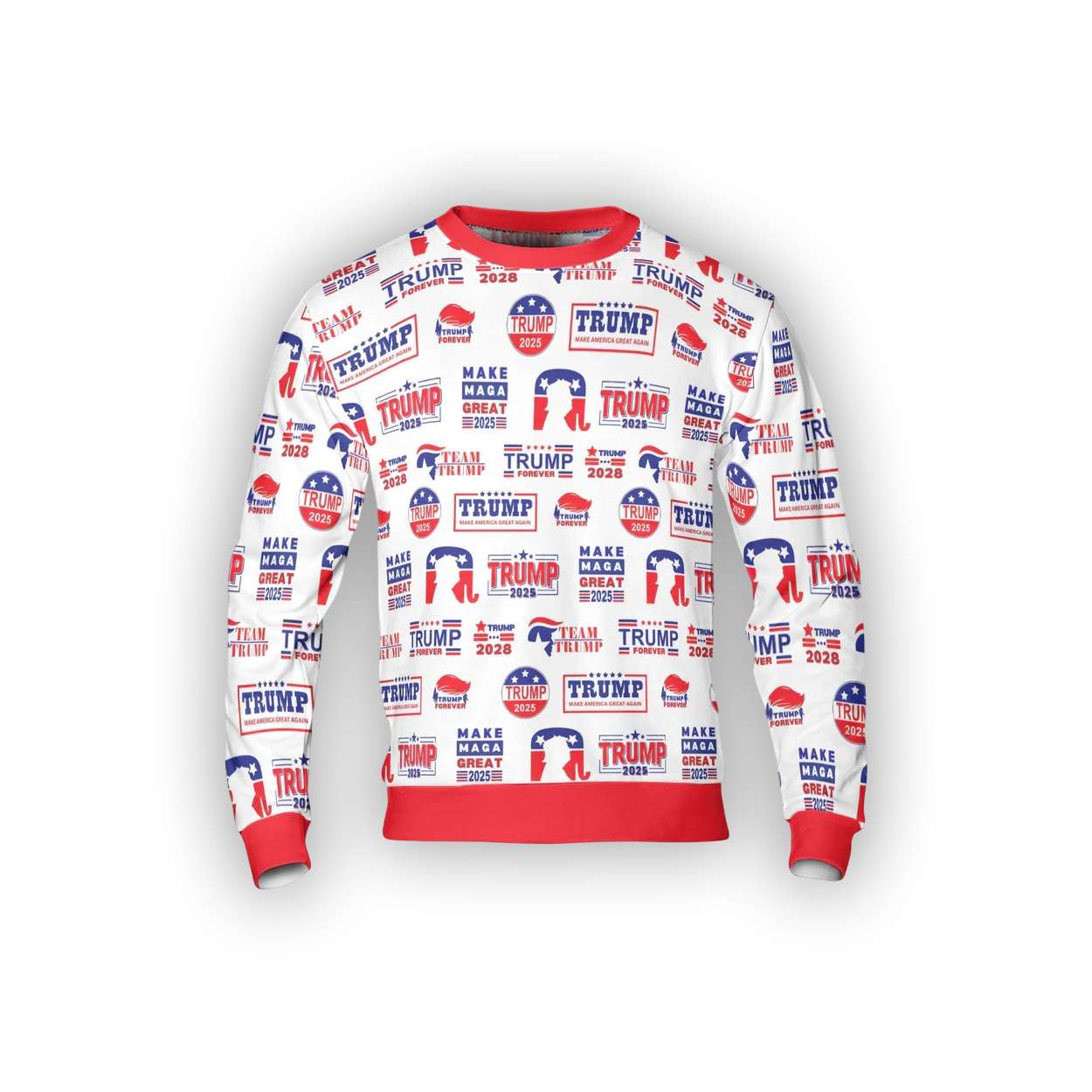 2025 Trump Republican Christmas Ugly Sweater 2025 Trump Republican Christmas Ugly Sweater