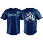 2026 Mariners 50 Seasons Celebration Baseball Jersey