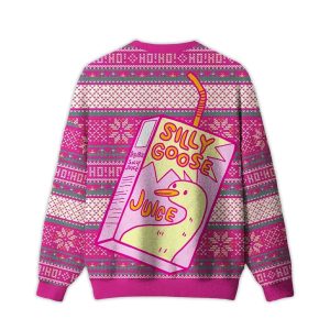 2025 Silly Goose Juice Party Pink Ugly Christmas Sweater 1 Silly Goose Juice Party Pink Ugly Christmas Sweater1