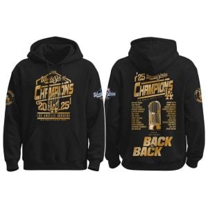 Dodgers World Series Champion Back To Back 2025 Hoodie