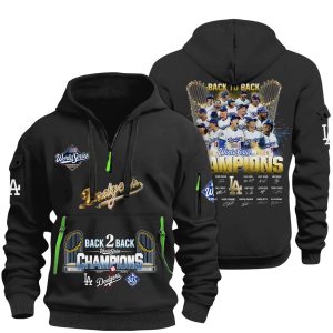 2025 Dodgers World Series Champions Signature Zip Hoodie1