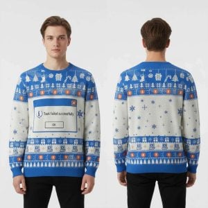 Task Failed Successfully Ugly Christmas Sweater