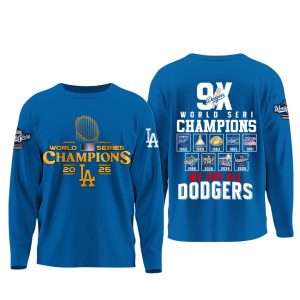2025 Dodgers 9X World Series Champions Hoodie1