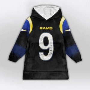 Rams Stafford 9 Rivalries Midnight Mode Blanket Hoodie 1 Rams Stafford 9 Rivalries Midnight Mode Blanket Hoodie1