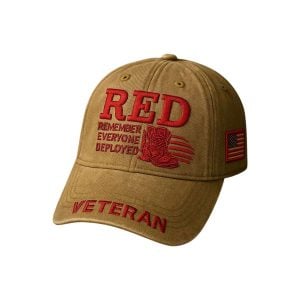 Red Remember Everyone Deployed Veteran Hat