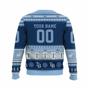 2025 Personalized Rays Ugly Christmas Sweater2