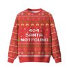 2025 404 Santa Not Found Ugly Christmas Sweater