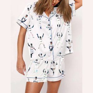 2025 Dodgers Celebration Dance World Series Pajamas Set2