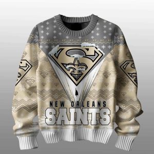 Saints Merry Super Christmas Ugly Sweater1