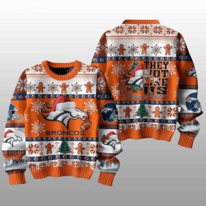 Broncos They Not Like Us Christmas Ugly Sweater1