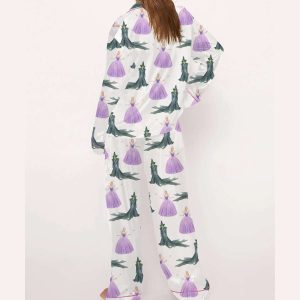 Glinda And Elphaba For Good Silky Satin Pajama Set 3 Glinda And Elphaba For Good Silky Satin Pajama Set3