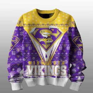 Vikings Merry Super Christmas Ugly Sweater1