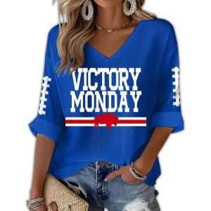 Bills Victoty Monday Waffle T shirt3