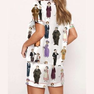 Downton Abbey Silky Satin Pajama Set1