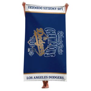 Dodgers World Series 2025 Rectangle Beach Towel1