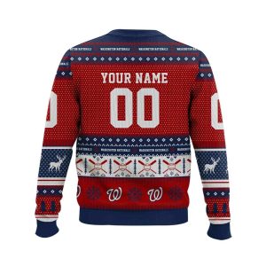 2025 Personalized Nationals Ugly Christmas Sweater2
