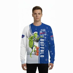Bills Funny Grnch I Hate Morning People Ugly Christmas Sweater1
