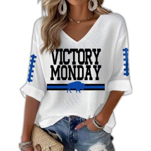 Bills Victoty Monday Waffle T shirt