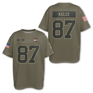 Chiefs Travis Kelce 87 Waffle T-shirt 2 Chiefs Travis Kelce 87 Waffle T shirt2
