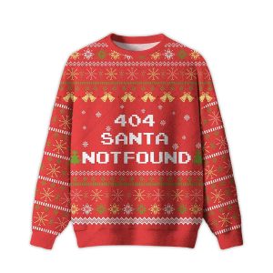 404 Santa Not Found Ugly Christmas Sweater