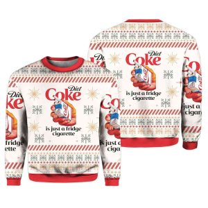 Diet Coke Is Just A Fridge Cigarette Christmas Ugly Sweater