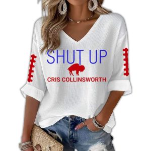 Bills Shut Up Cris Collinsworth Waffle T shirt