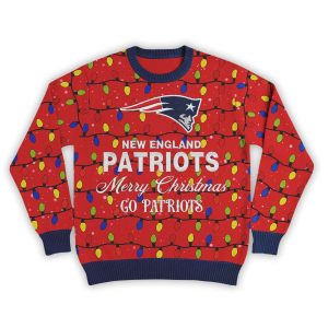 Merry Christmas Go Patriots Football Ugly Sweater