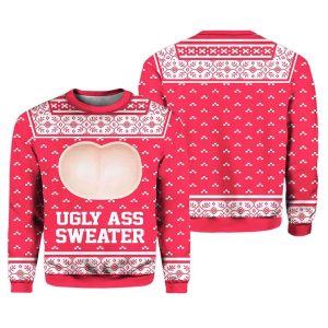 Ugly Ass Adult Funny Holiday Ugly Christmas Sweater