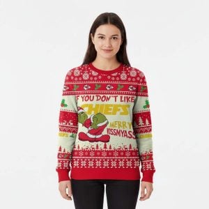 Chiefs Grnch Merry Kissmyass Ugly Sweater1